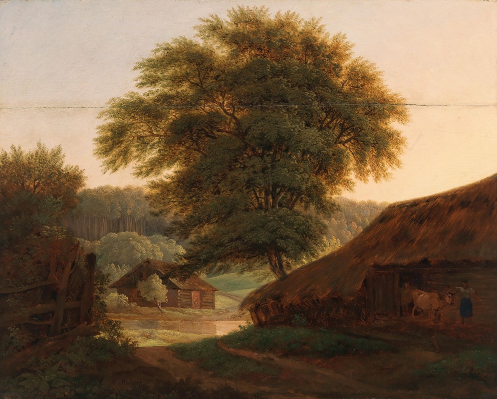 Antonín Mánes - A Landscape with a Tree