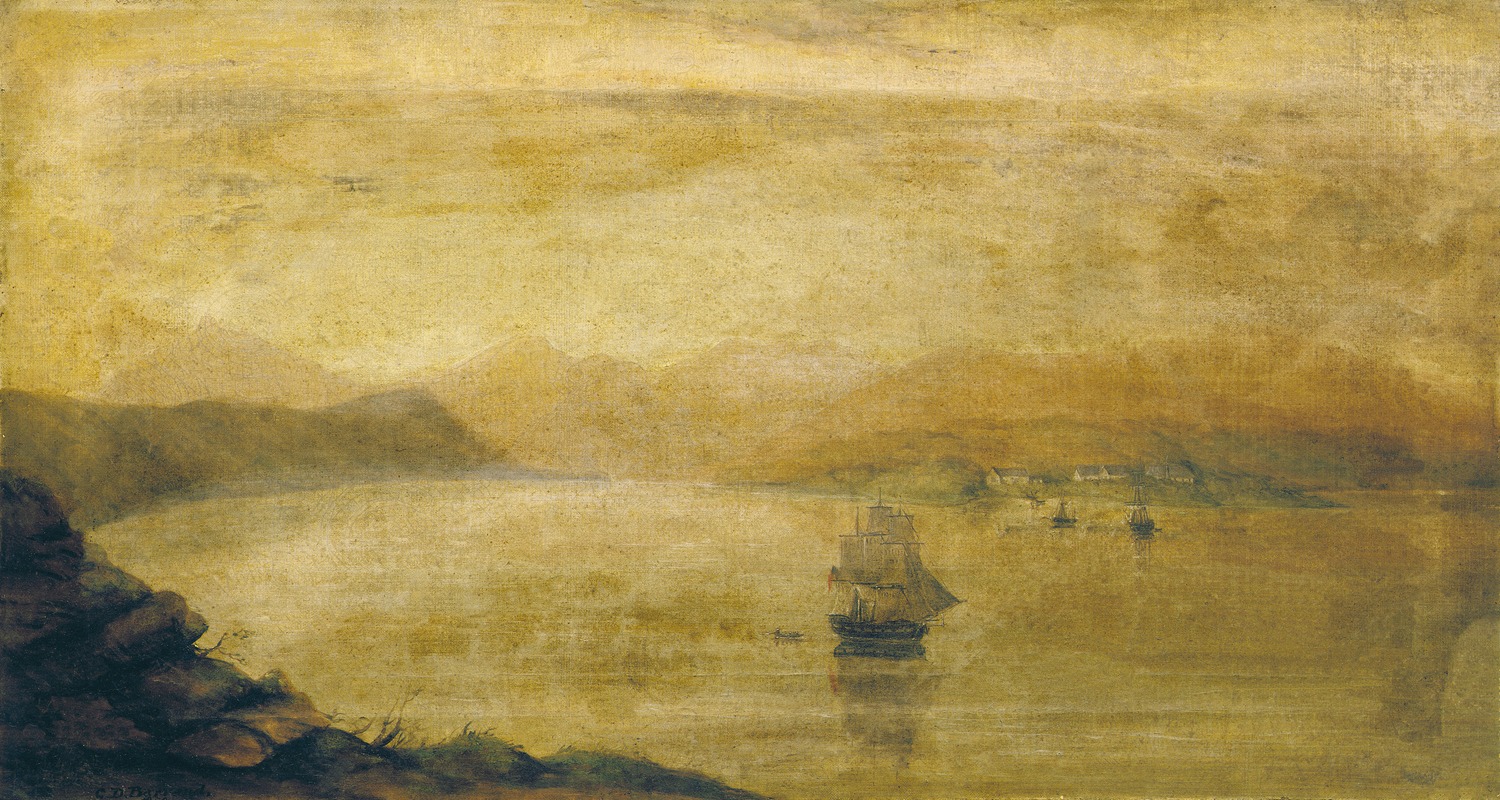 Charles Decimus Barraud - Settlement at Port Ross, Auckland Islands