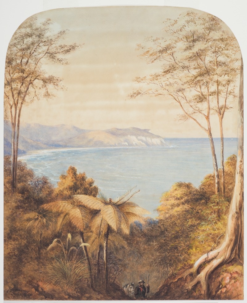 Charles Decimus Barraud - Untitled (New Zealand seascape)