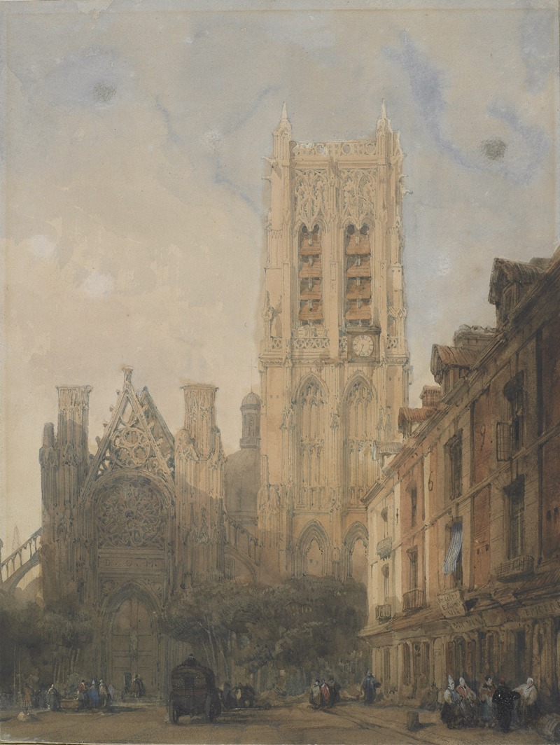 David Roberts - Church of St. Jacques, Dieppe