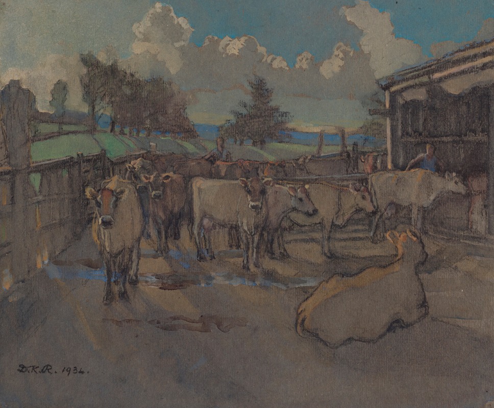 Dorothy Richmond - The first seven of seventy, evening milking