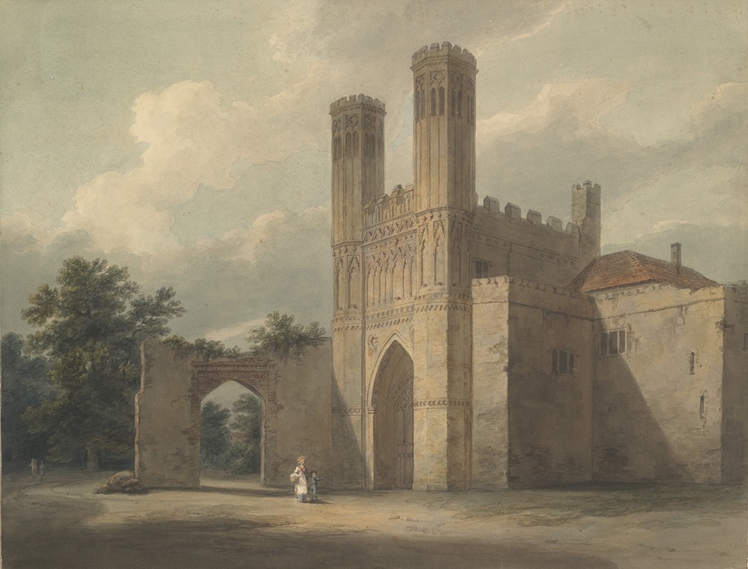 Edward Dayes - Entrance to Monastary of St. Augustine, Canterbury