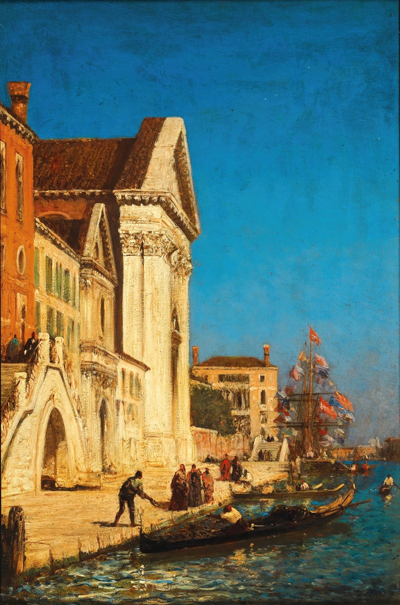Félix Ziem - Venice, Canale della Giudecca near the Church of Santa Maria del Rosario