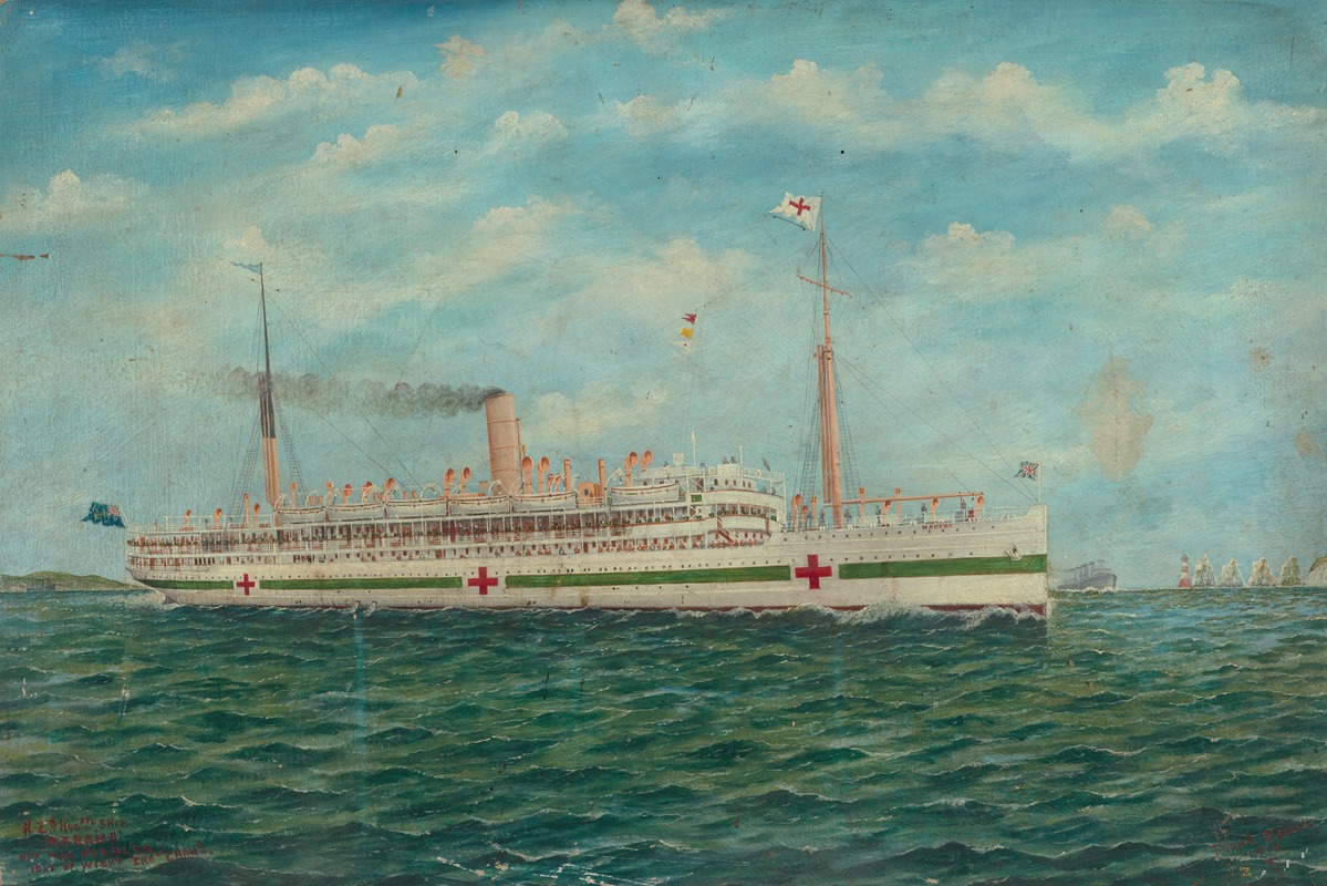 Frank Barnes - Marama, NZ hospital ship off the Needles, Isle of Wight, English Channel