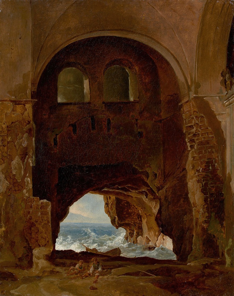 Franz Ludwig Catel - Ruins of a Cloister, by the Sea