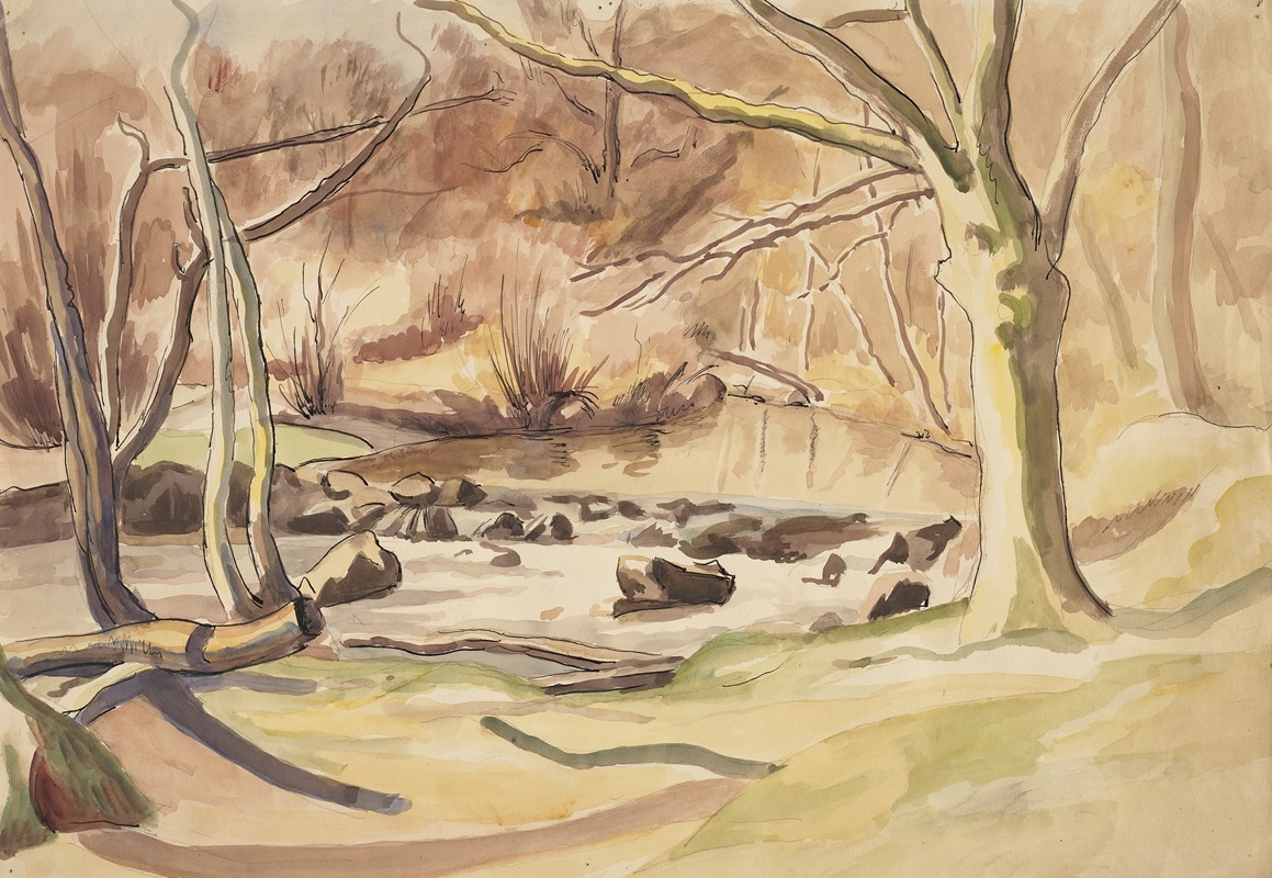 Frederick Porter - Autumn stream