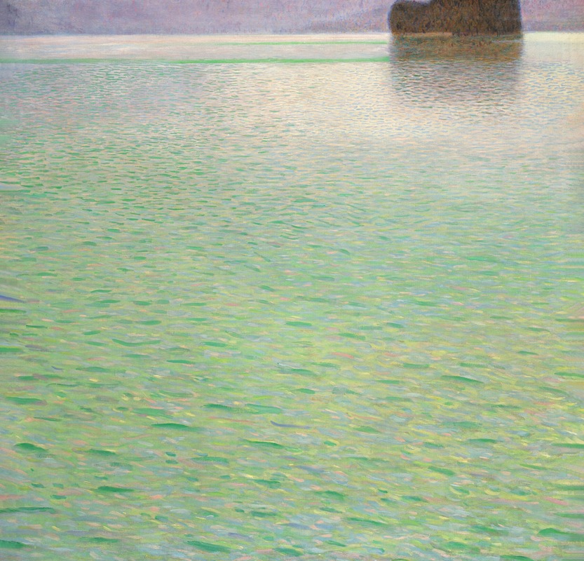Gustav Klimt - ﻿Insel im Attersee (Island in the Attersee)