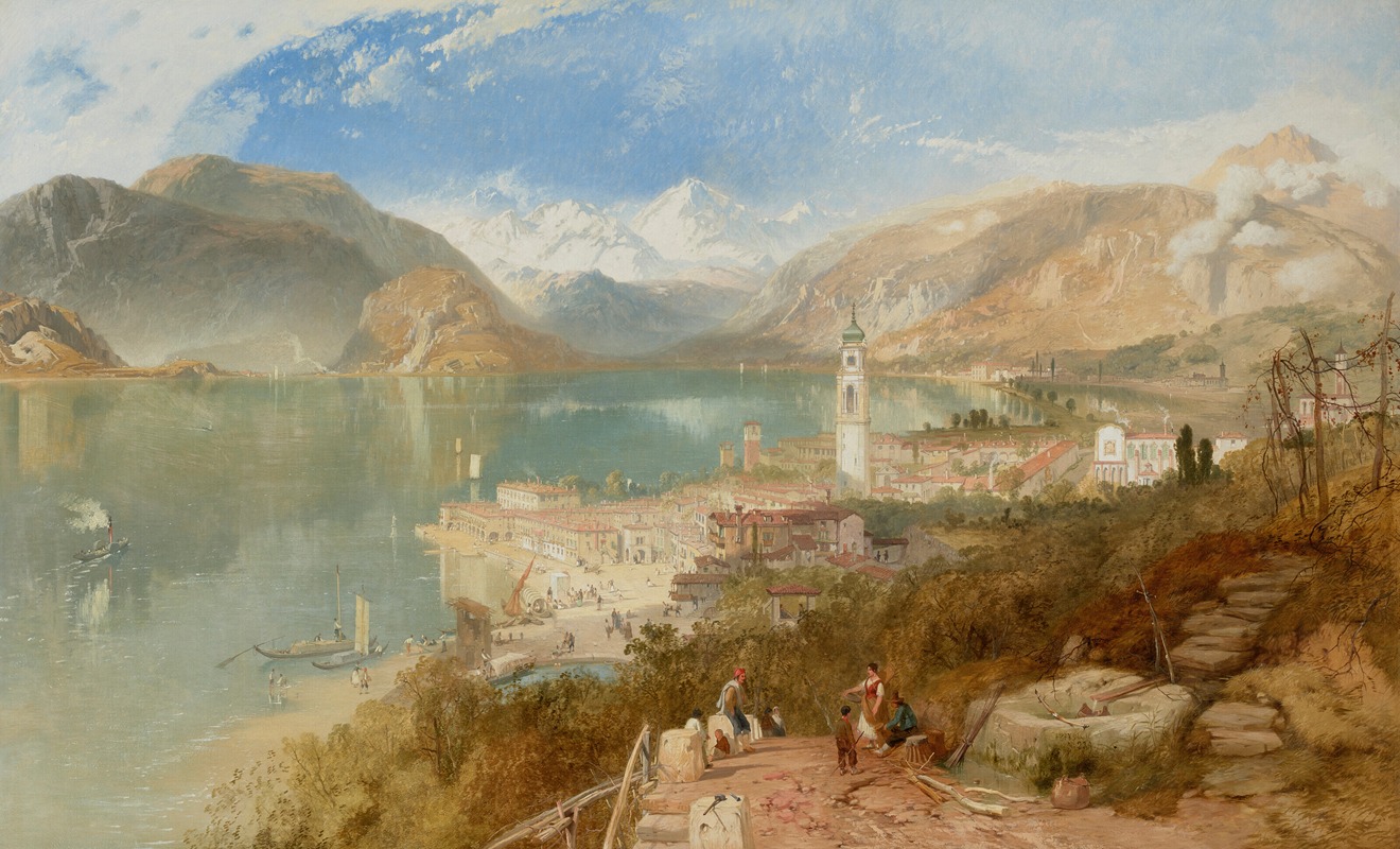 James Baker Pyne - Pallanza on Lake Maggiore