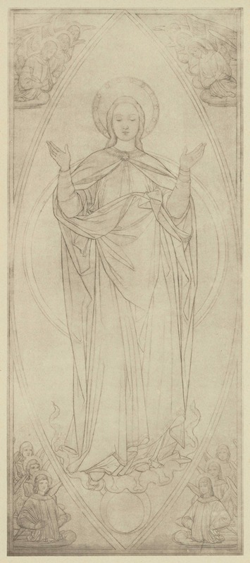 Eduard von Steinle - Entwurf zu einem Altar Mittelbild
