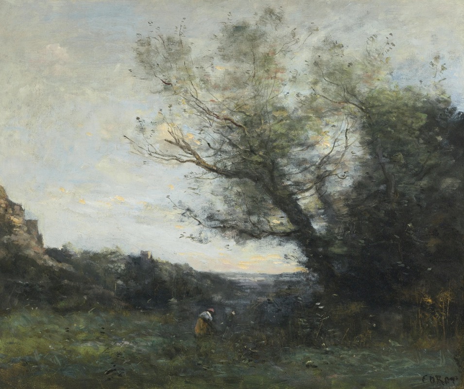 Jean-Baptiste-Camille Corot - Souvenir d’Italie — La cueillette