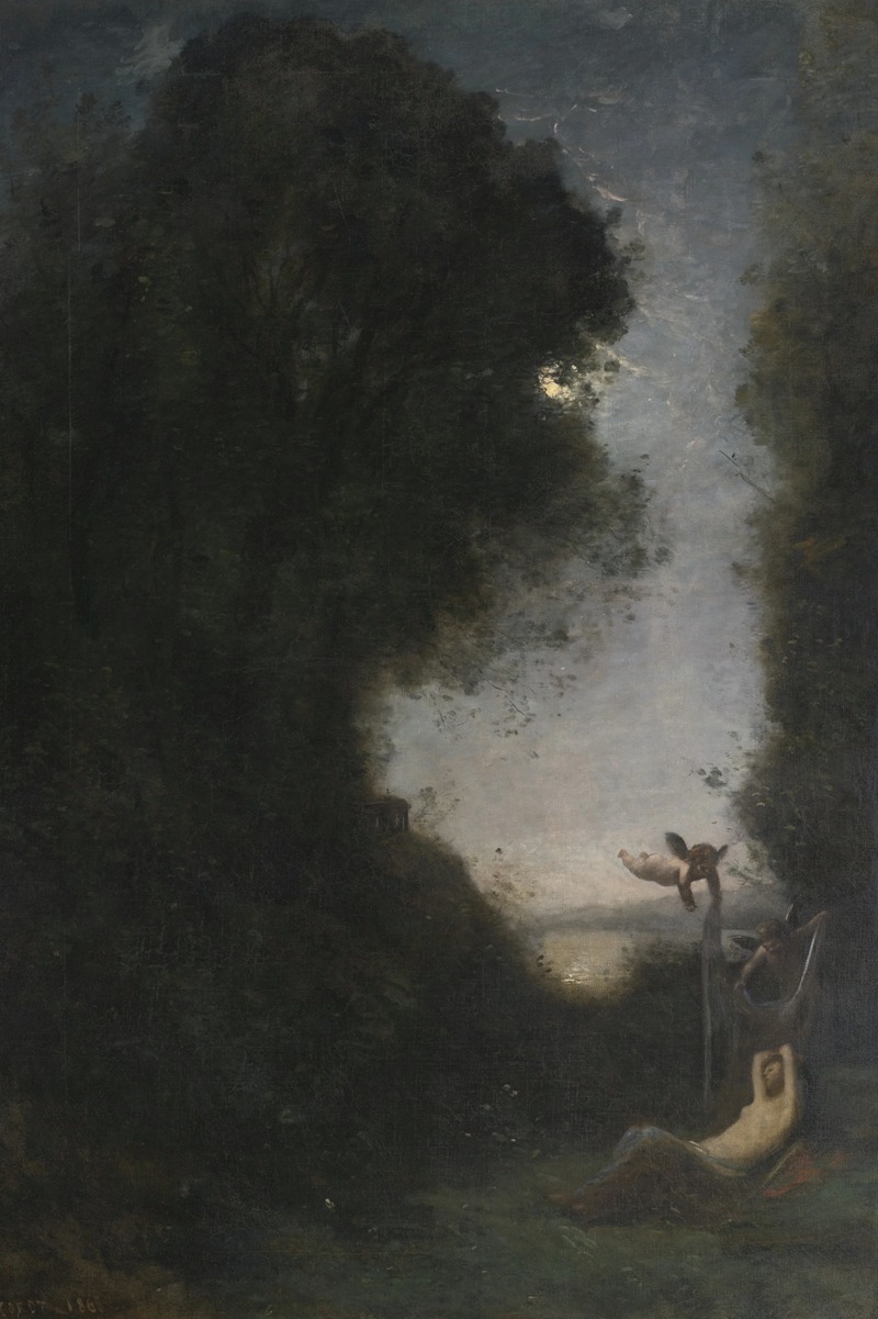 Jean-Baptiste-Camille Corot - Le Sommeil de Diane