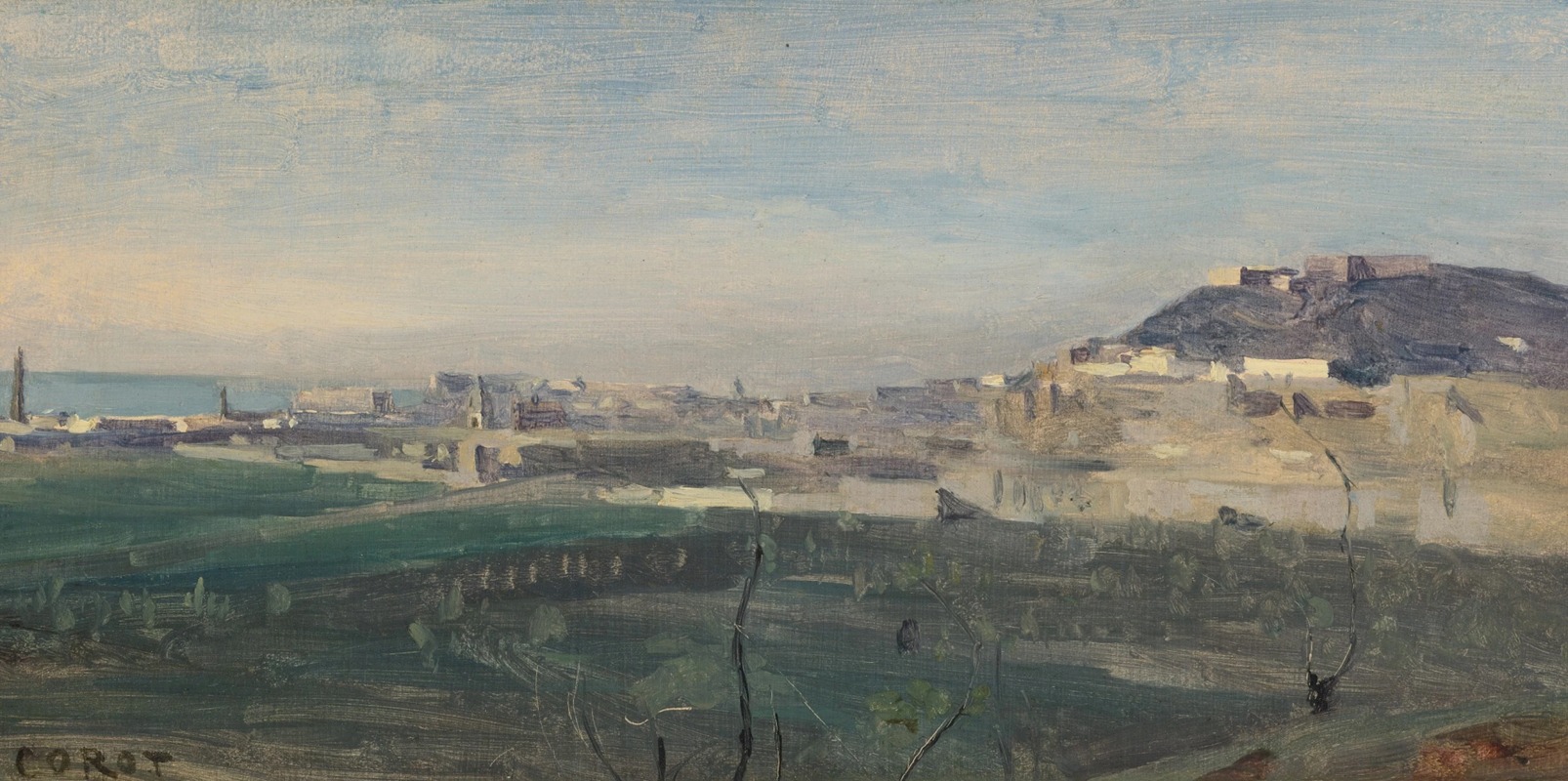 Jean-Baptiste-Camille Corot - Naples — le Mont Saint-Elme et partie de sa ville