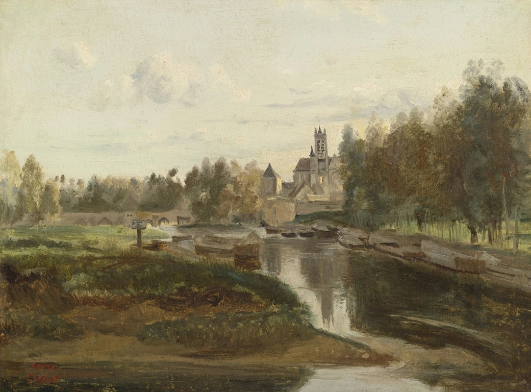 Jean-Baptiste-Camille Corot - Vue de Moret-sur-Loing