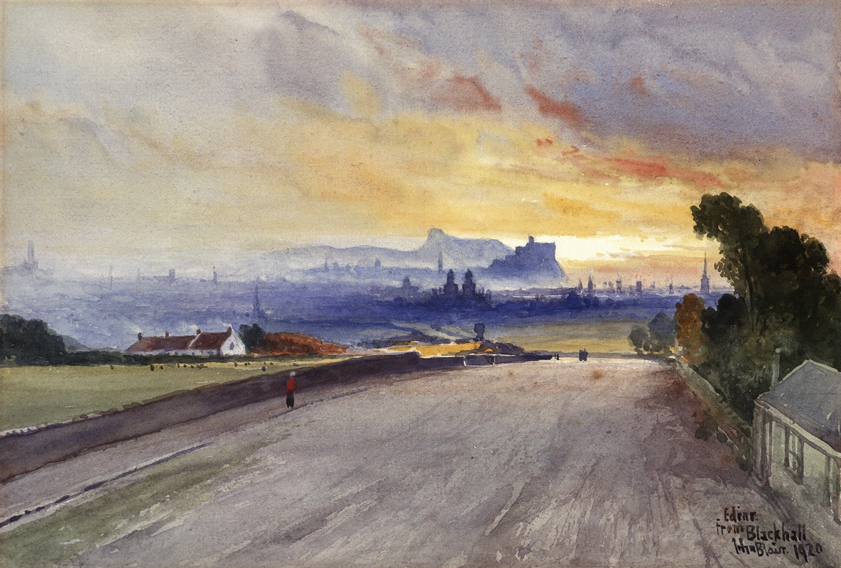 John Blair - Edinburgh from Blackhall