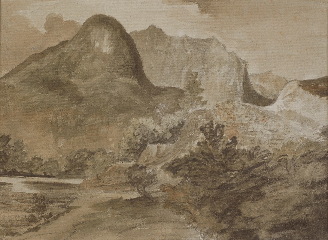 John Constable - Castle Crag, Borrowdale