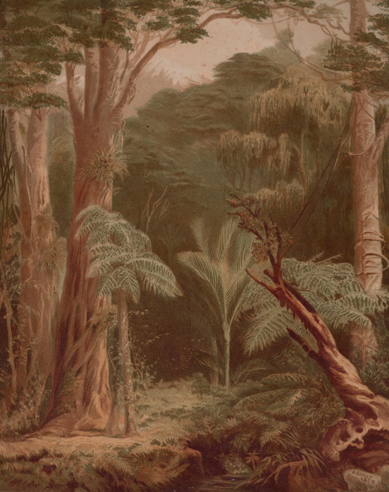 John Gully - New Zealand bush scene