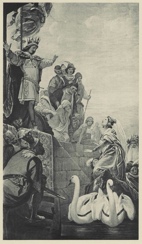 Eduard von Steinle - Illustration zu dem Mährchen vom Rhein und dem Müller Radlauf