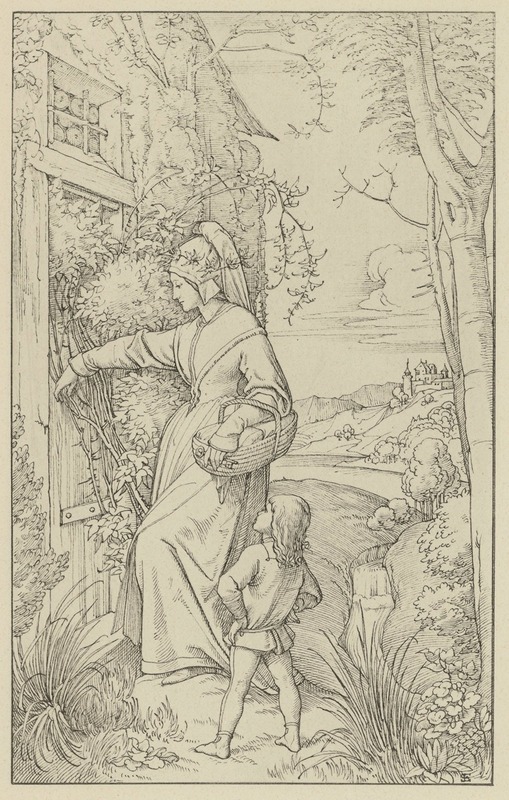 Eduard von Steinle - Illustration zur Chronika des fahrenden Schülers