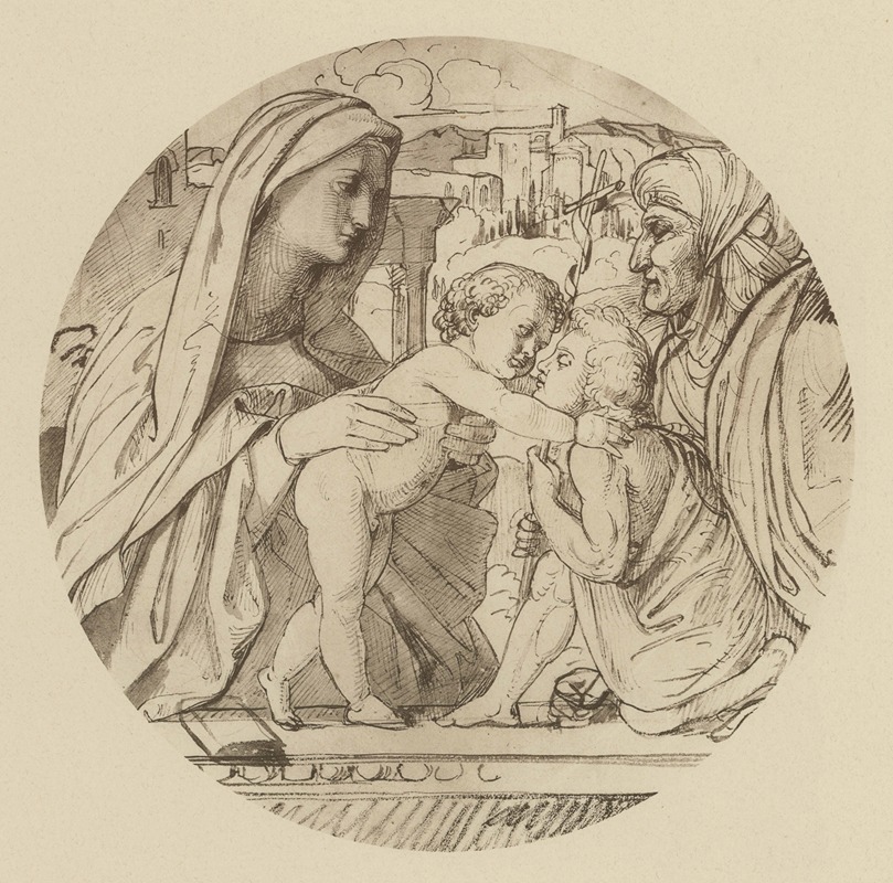 Eduard von Steinle - Madonna mit dem Kinde, der heil. Elisabeth und dem heil. Johannes
