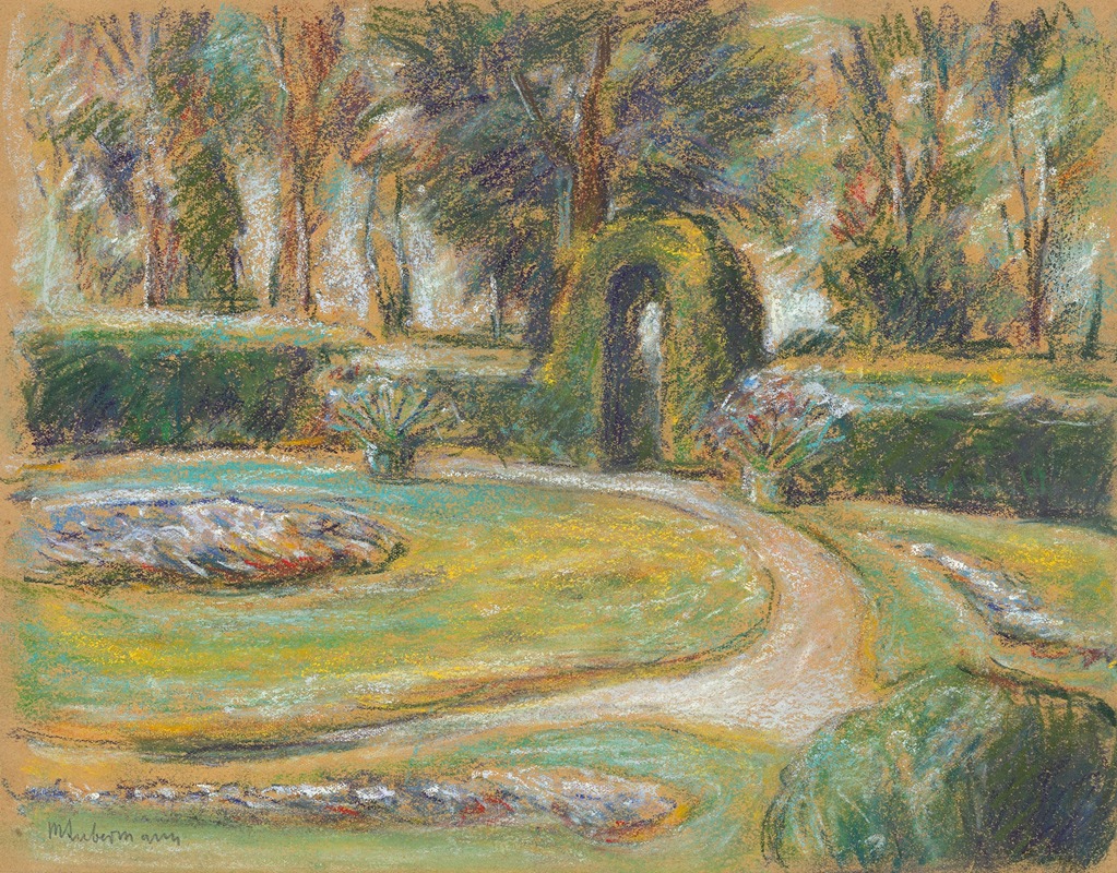 Max Liebermann - Das Rondell im Heckengarten