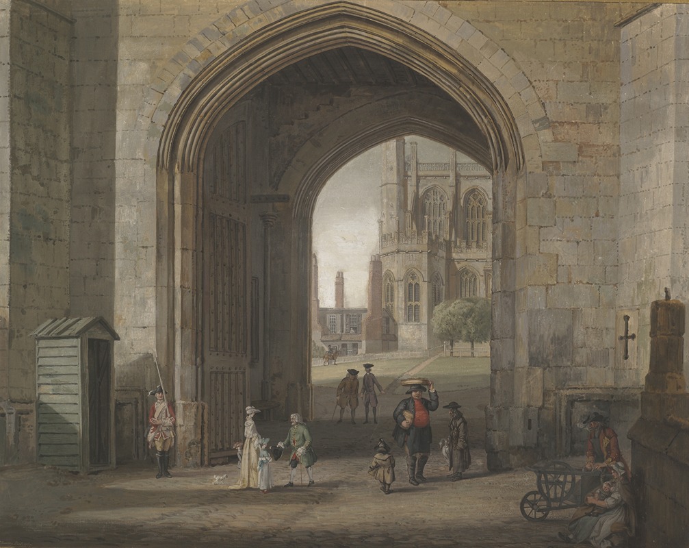 Paul Sandby - The Tower Gate at Windsor Castle