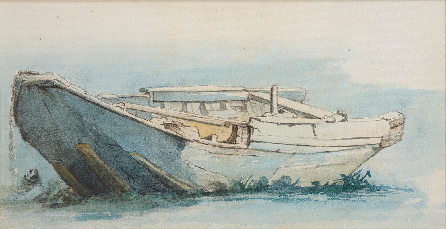 Petrus van der Velden - Old boat