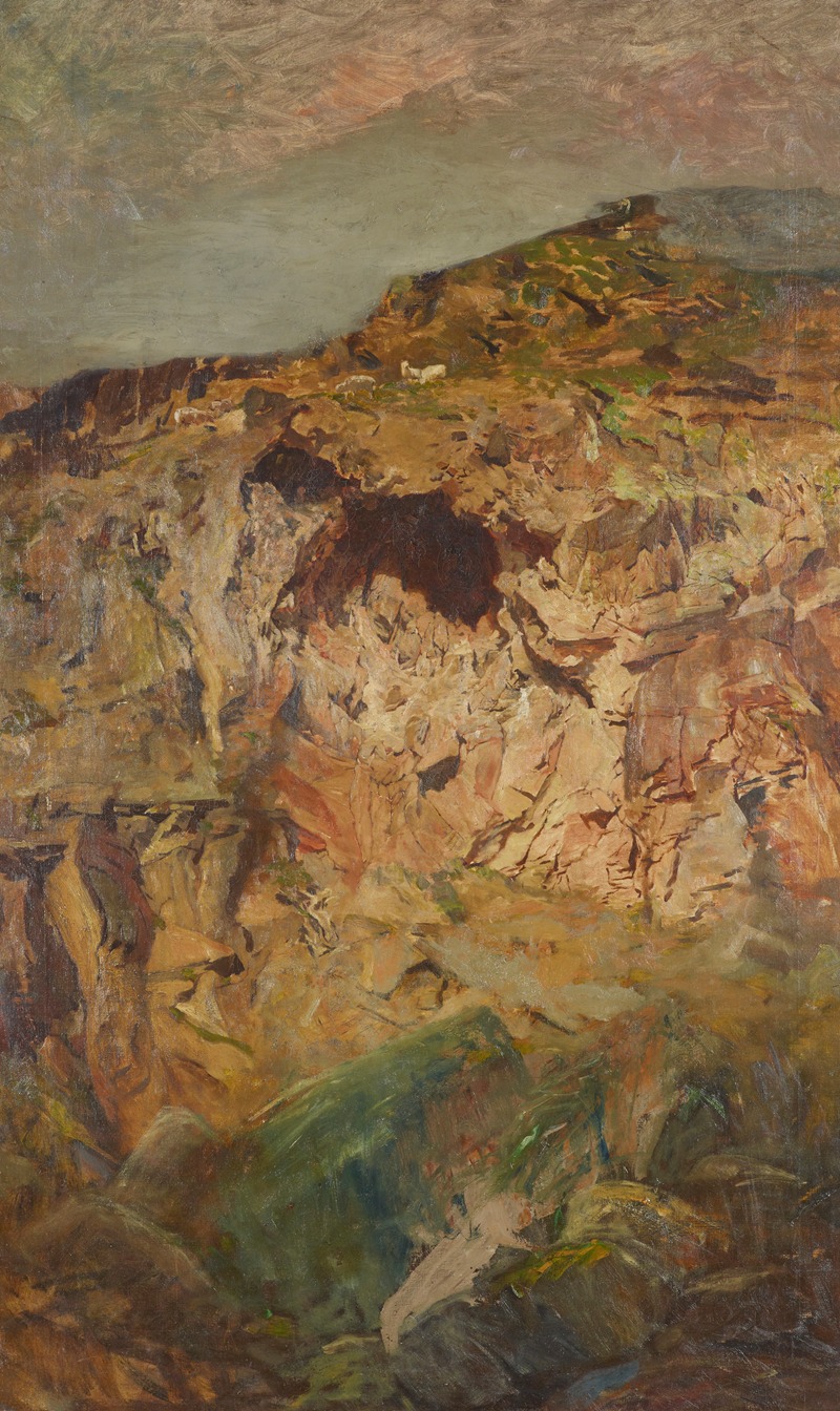 Petrus van der Velden - Rock study, Sumner