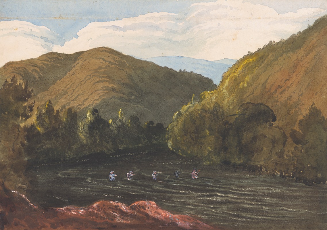 Sir William Fox - On the Buller River, Near Lake Arthur, Rotoiti