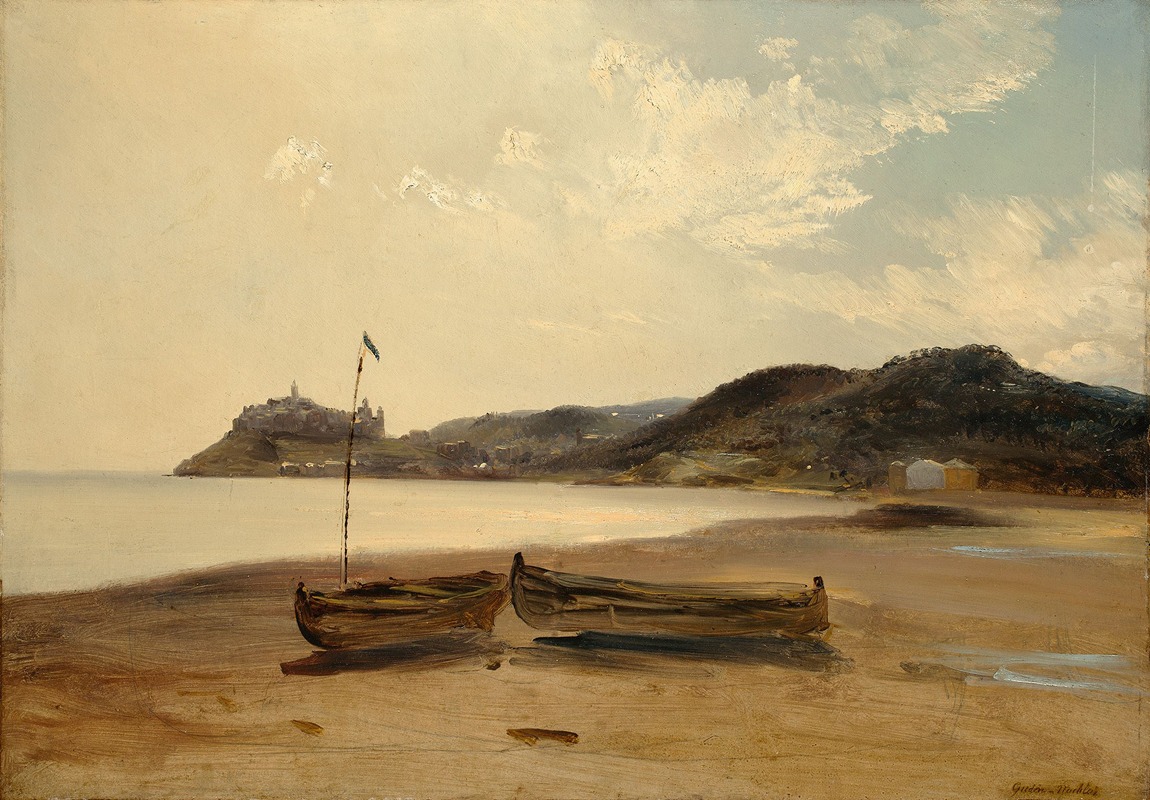 Théodore Gudin - Boats on the Beach