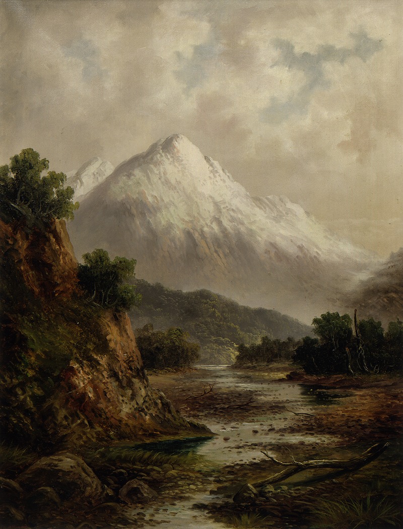 Thomas Attwood - Bed of the Waimakariri River