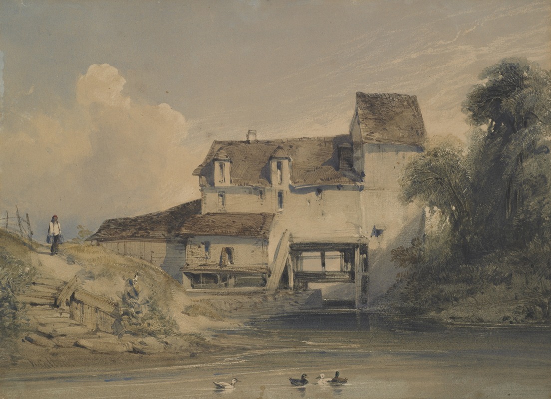 William Callow - Mill at Charenton