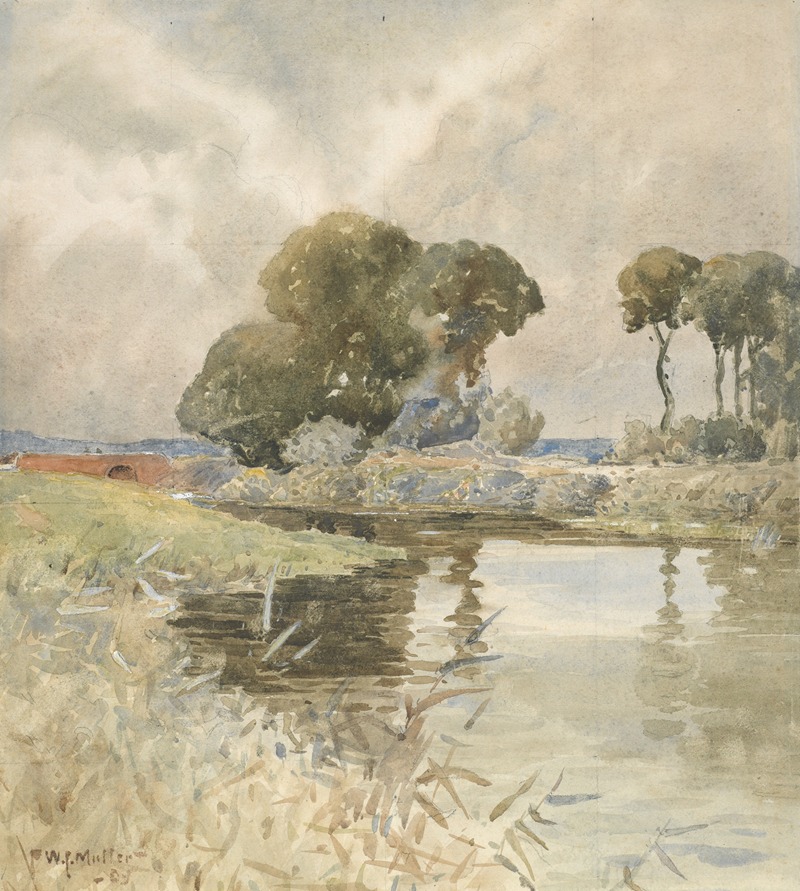 William James Müller - Landscape with river