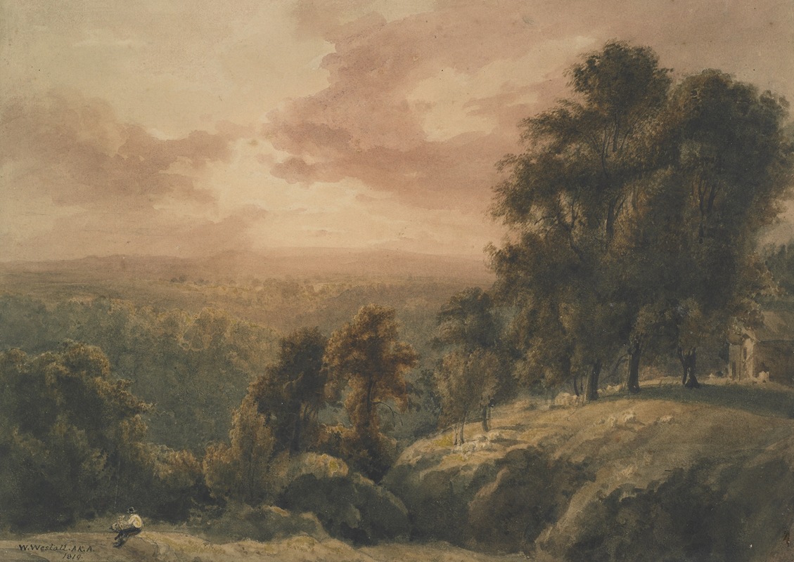 William Westall - Evening landscape