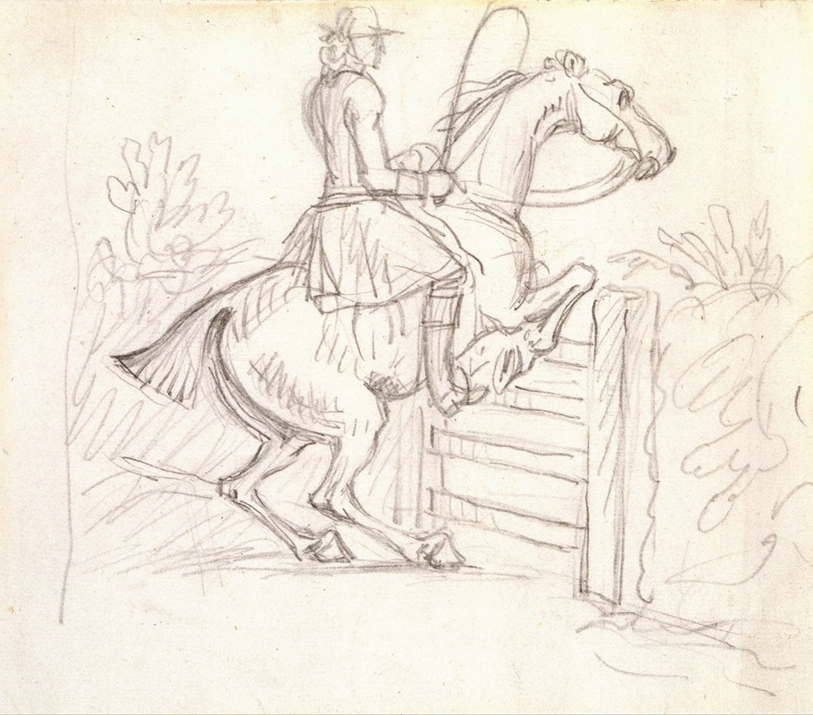 James Seymour - Sketch for Jumping the Gate
