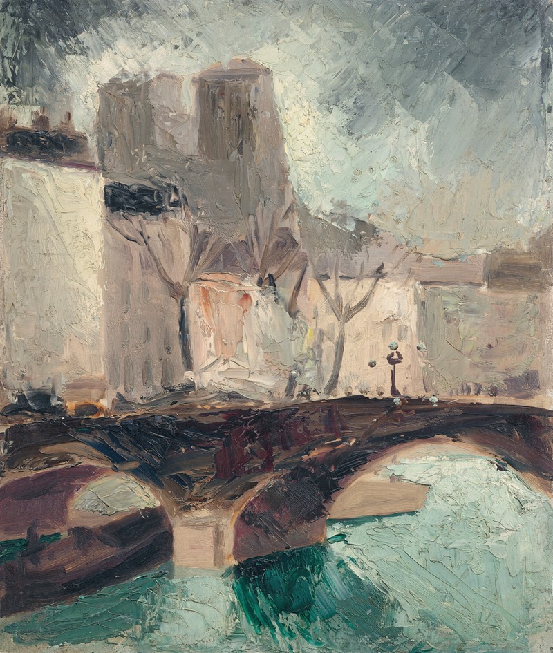 Christopher Wood - Bridge and Notre Dame, Paris