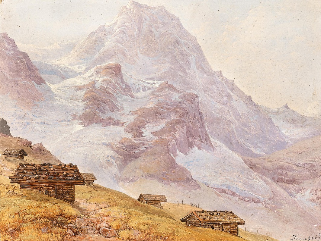 Franz Steinfeld - Huts on a mountain pasture