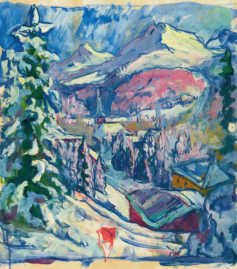 Giovanni Giacometti - Davos im Winter