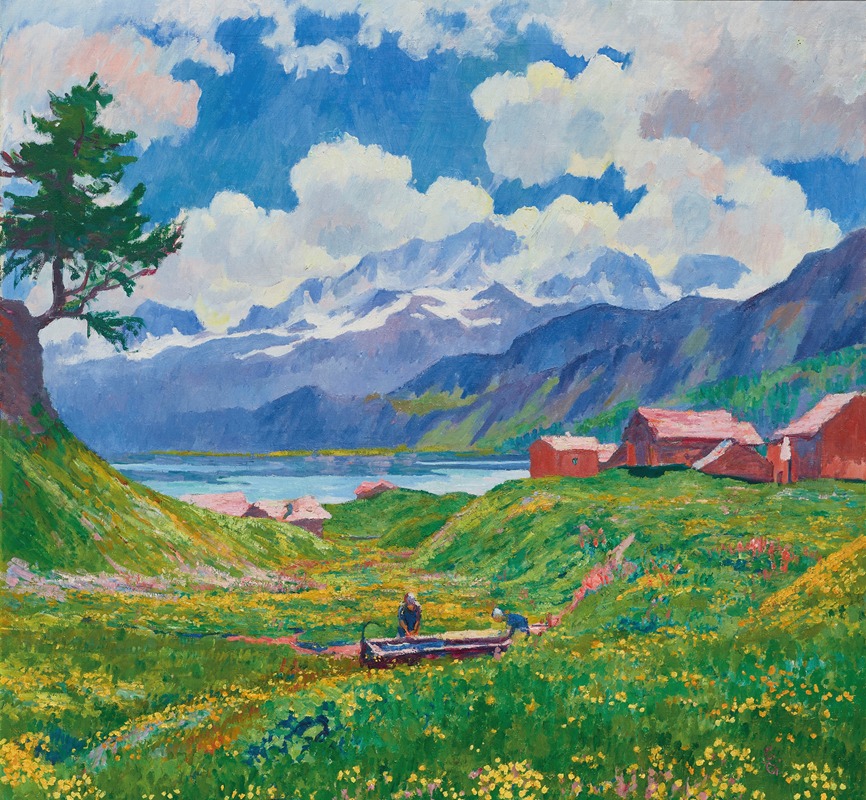 Giovanni Giacometti - Spring landscape