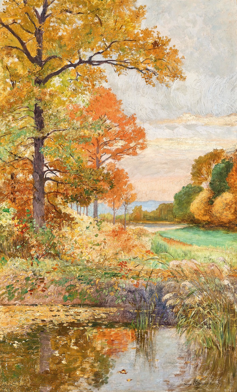 Hugo Charlemont - An autumnal landscape