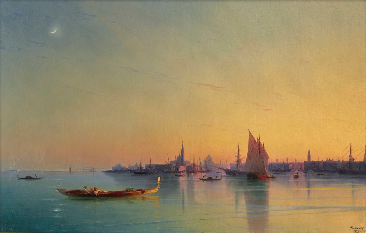 Ivan Konstantinovich Aivazovsky - Venice at sunset