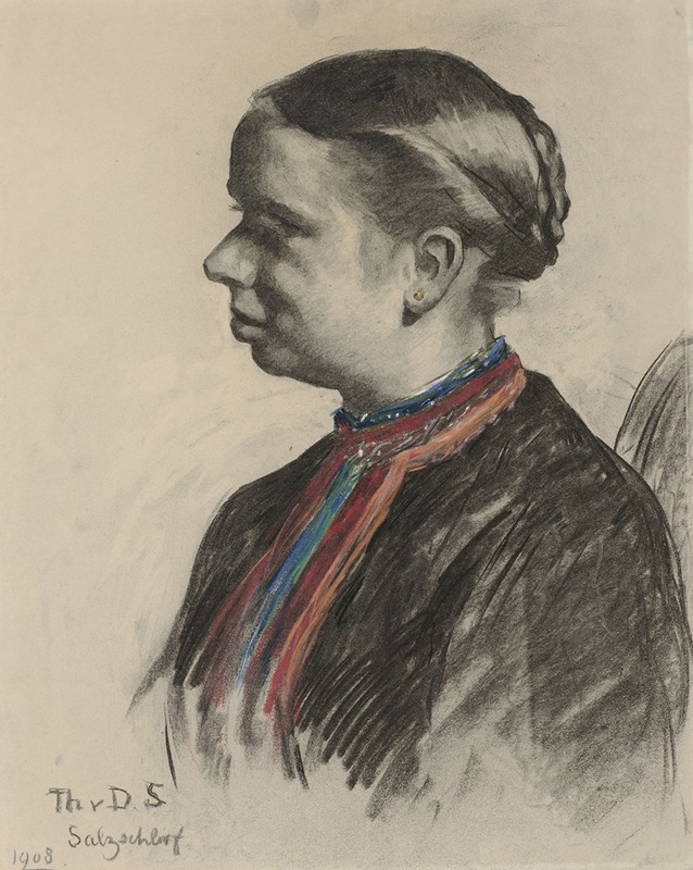 Thérèse Schwartze - Portret van een Oostenrijkse
