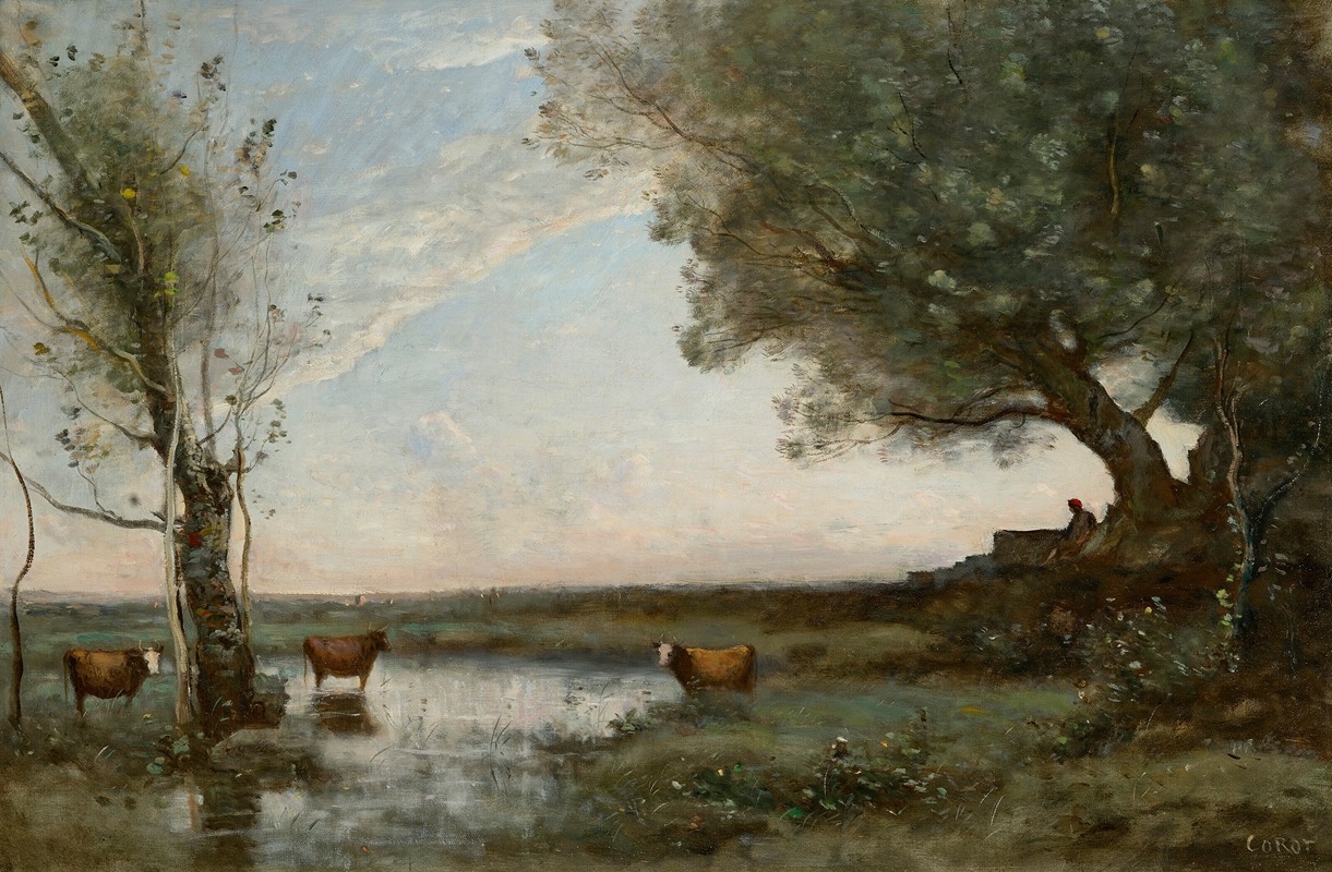 Jean-Baptiste-Camille Corot - Paluds antiques
