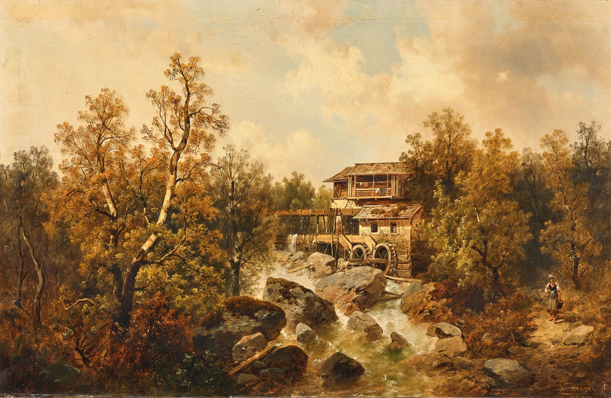 Josef Thoma - Cortina, Mühle im Ampezzothal