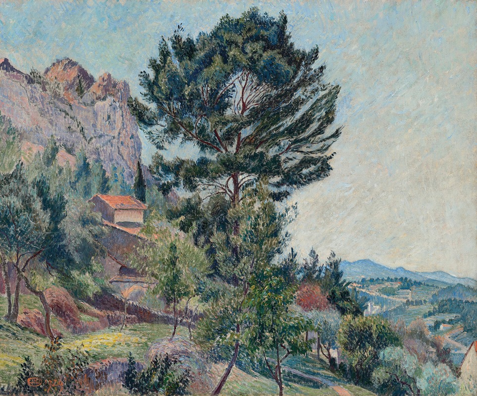Lucien Pissarro - Un Rocher du Faron (Soleil) Toulon
