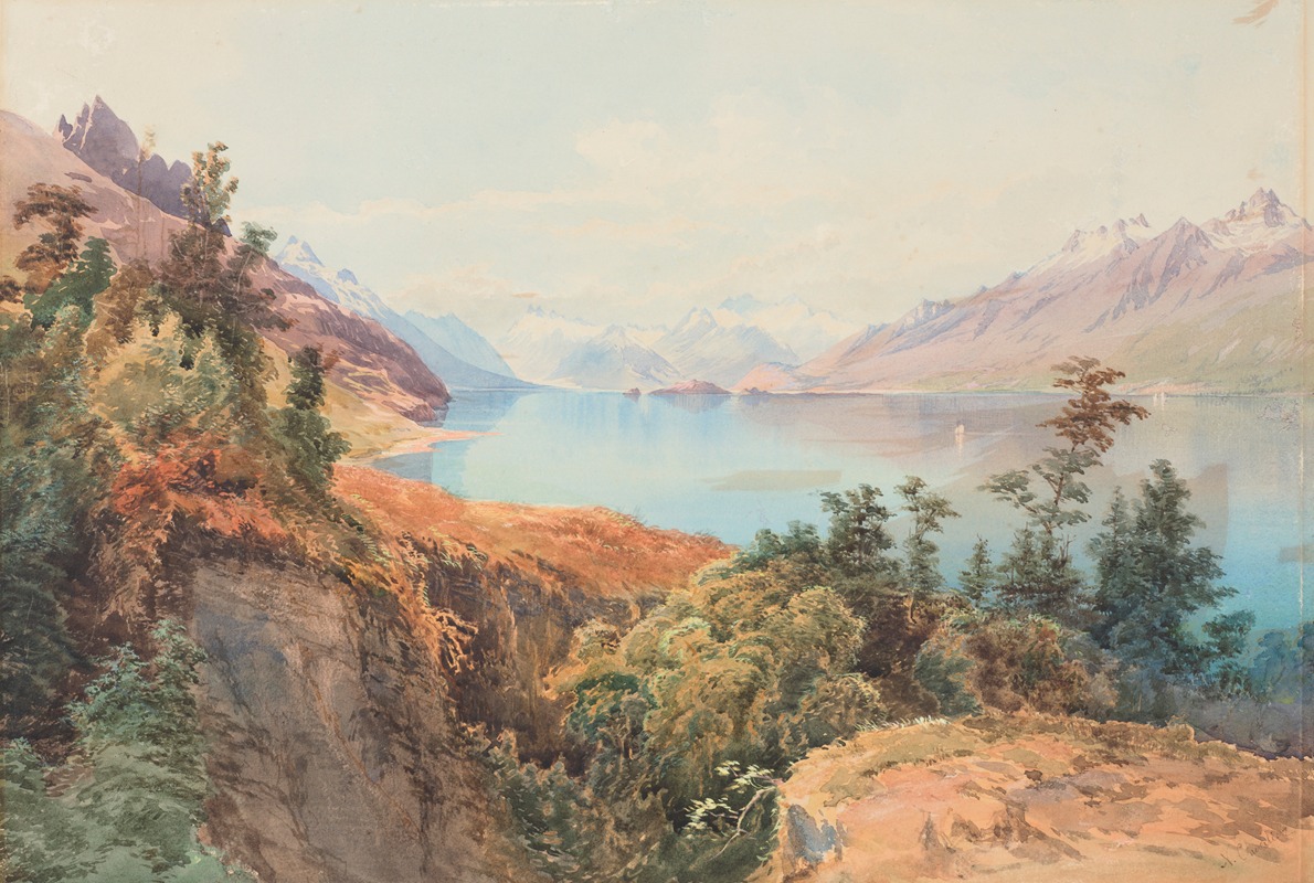Nicholas Chevalier - Mt McIntosh, Lake Wakatipu, Otago