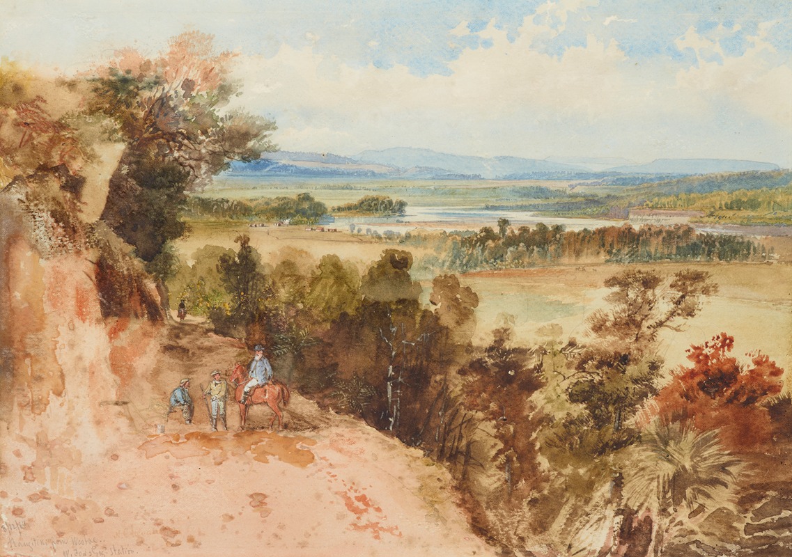 Nicholas Chevalier - Rangitikei from Westoe, W. Fox Esq’s Station