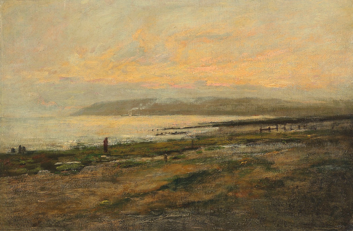 Philip Wilson Steer - Figures on a beach, sunset