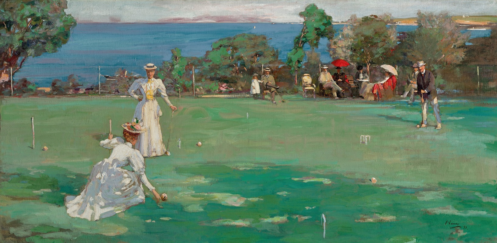 Sir John Lavery - The Croquet Party