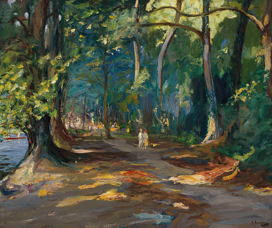 Sir John Lavery - The Path by the River, Maidenhead