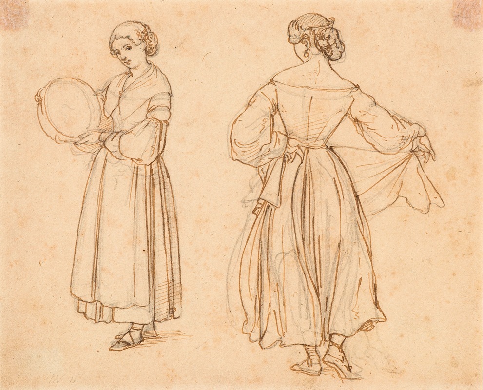 Wilhelm Marstrand - Figure study for Dancing Roman Woman